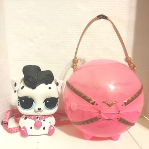 L.O.L Surprise Biggie Pets Dalmatian Coin Bank Backpack Toy MGA Entertainment